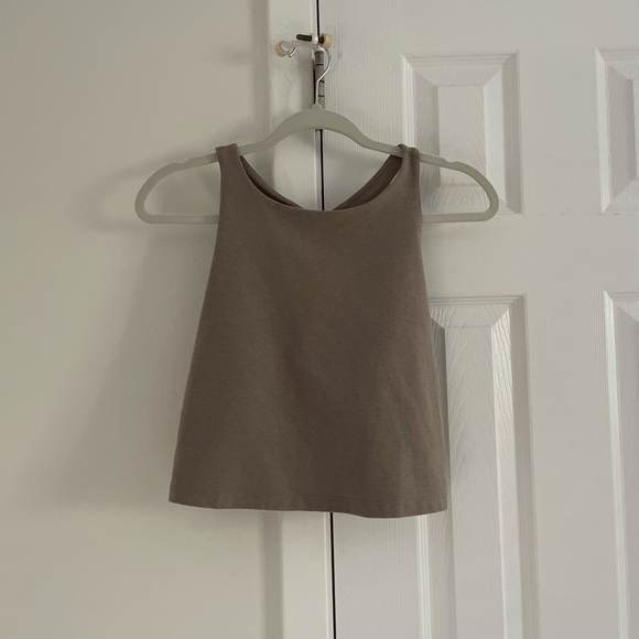 Beyond Yoga Spacedye Focus Cropped Tank Sports Bra Beige Size XL - Picture 4 of 8